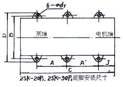 2SK-3P1、2SK-6P1、2SK-12P1、2SK-20P1、2SK-30P1外形及安裝圖 